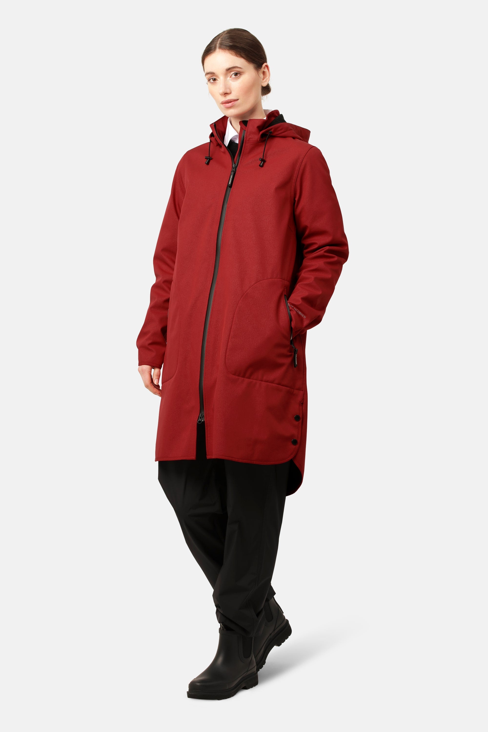 Softshell Regnjakke A-form - Rhubarb